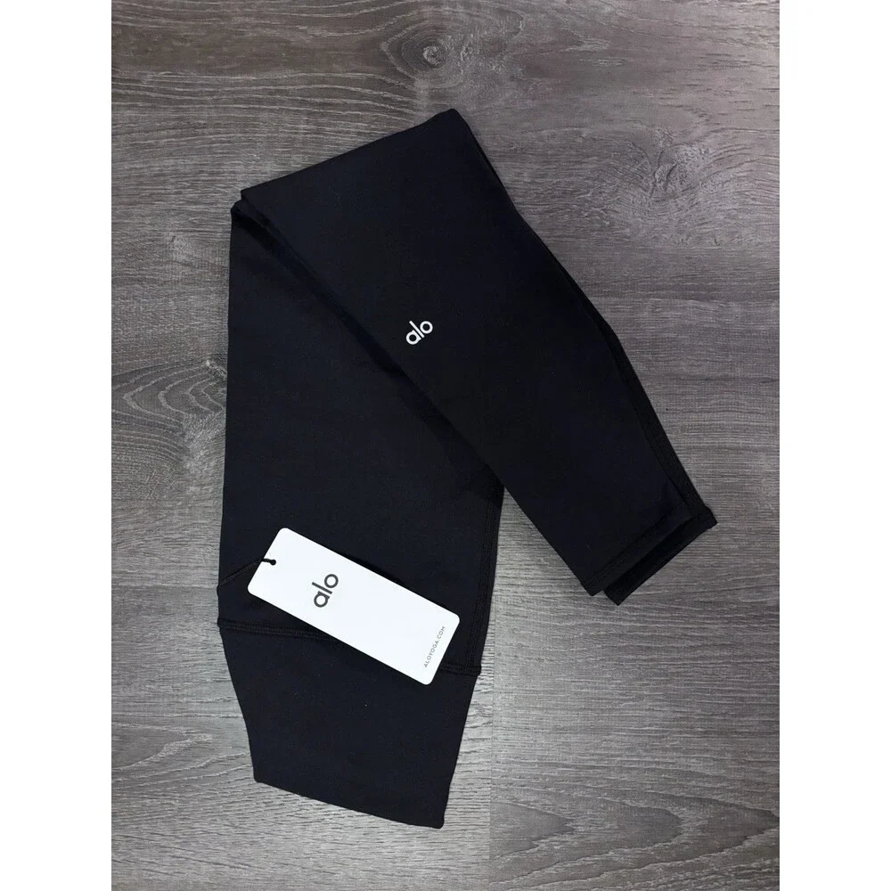 Black Alo Yoga 7/8 High-Waist Airbrush Leggings NWT - Size Small - SHIPS FAST!
